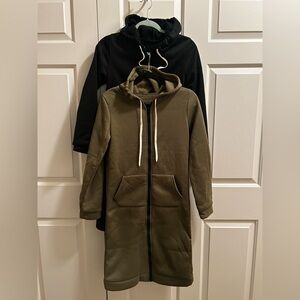 Hooded Long Zip-Up Jacket Bundle 🎉